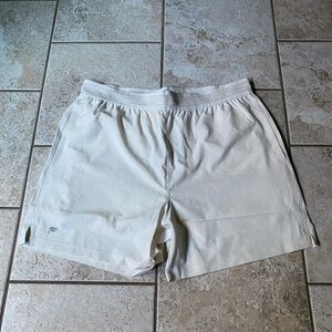 Fabletics Men's Fundamental Short, Lined, Bone, NWT